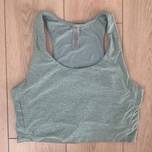 Green workout tank